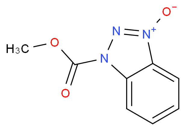 1H-苯并三唑-1-羧酸甲酯，3-氧化物_分子结构_CAS_76266-27-8)