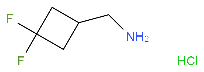 (3,3-difluorocyclobutyl)methanamine hydrochloride_分子结构_CAS_1159813-93-0