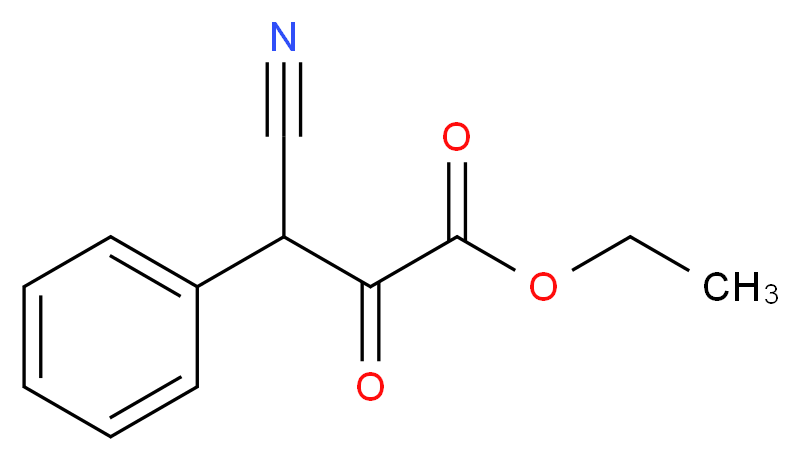 ethyl 3-cyano-2-oxo-3-phenylpropanoate_分子结构_CAS_)