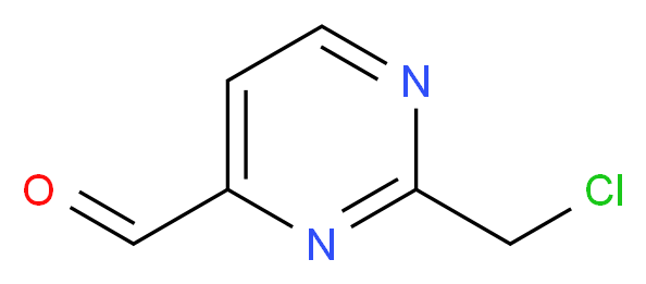 2-(CHLOROMETHYL)PYRIMIDINE-4-CARBALDEHYDE_分子结构_CAS_944901-34-2)