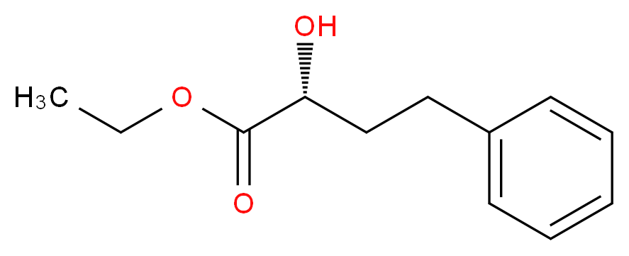 ethyl (2R)-2-hydroxy-4-phenylbutanoate_分子结构_CAS_90315-82-5