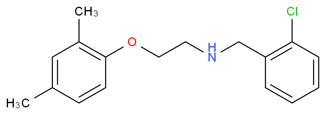 N-(2-Chlorobenzyl)-2-(2,4-dimethylphenoxy)-1-ethanamine_分子结构_CAS_)