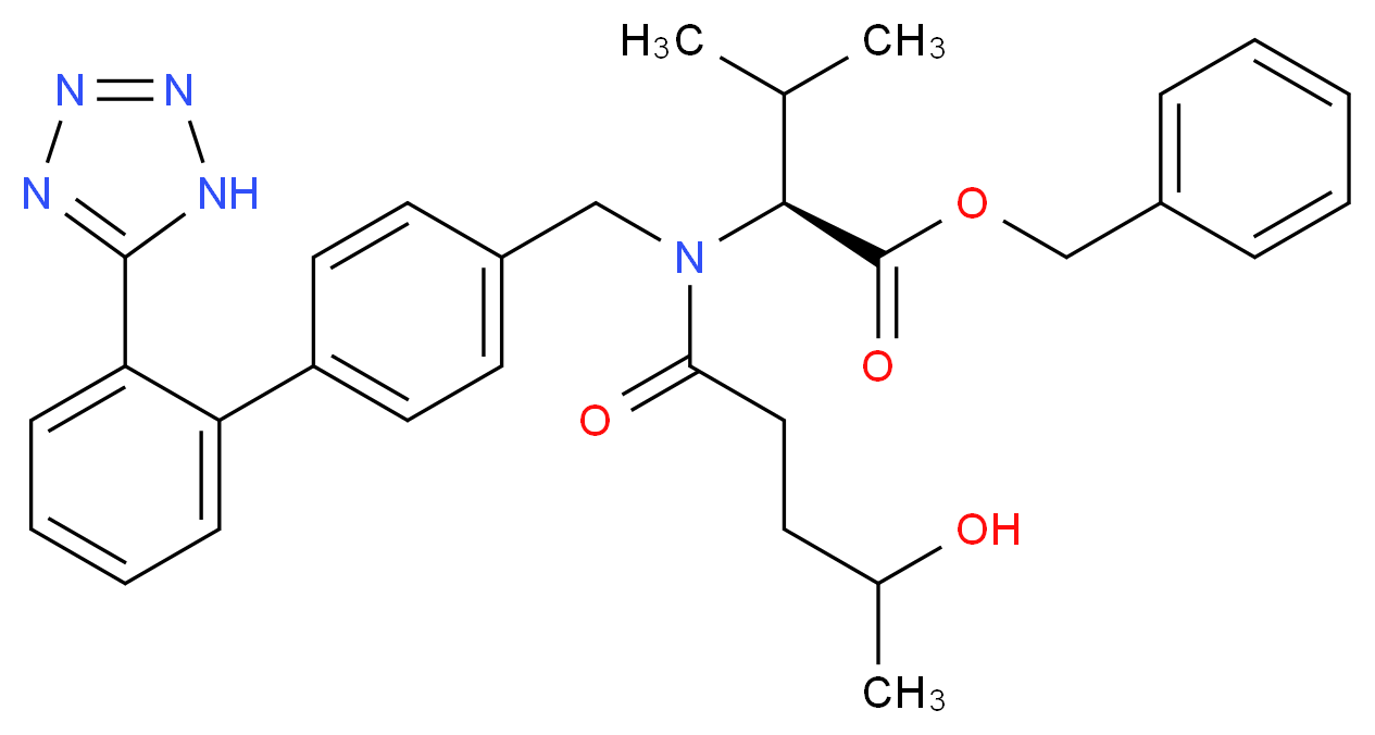 4-Hydroxy Valsartan Benzyl Ester, Mixture of Diastereomers_分子结构_CAS_1356929-45-7)