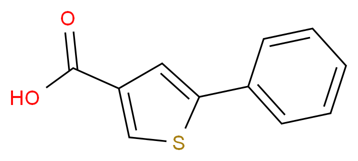 5-phenylthiophene-3-carboxylic acid_分子结构_CAS_)