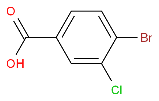 4-Bromo-3-chlorobenzoic acid_分子结构_CAS_)