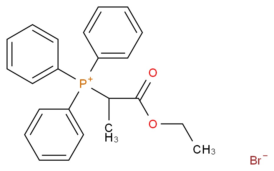 (1-Ethoxy-1-oxopropan-2-yl)triphenylphosphonium bromide_分子结构_CAS_30018-16-7)