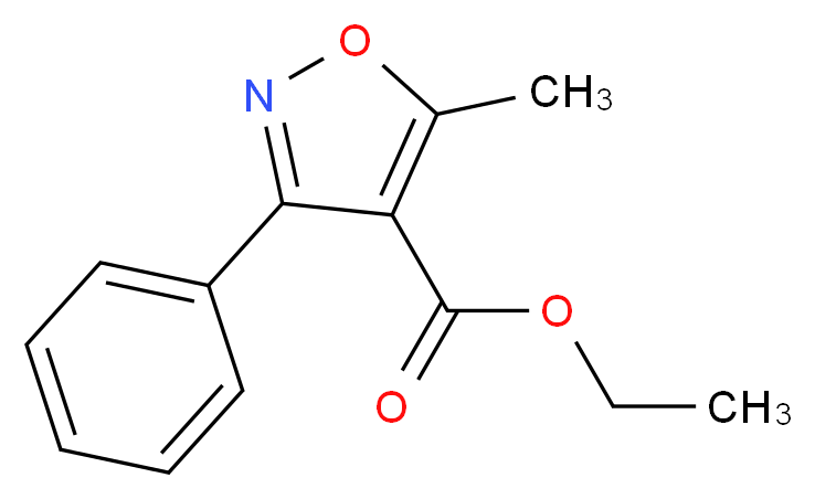 ethyl 5-methyl-3-phenylisoxazole-4-carboxylate_分子结构_CAS_1143-82-4)