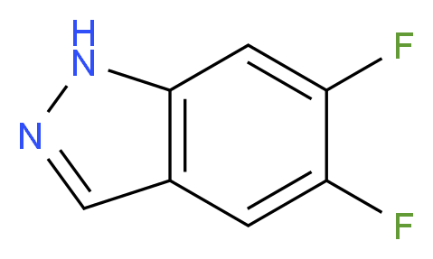 5,6-DIFLUORO-1H-INDAZOLE_分子结构_CAS_944898-96-8)