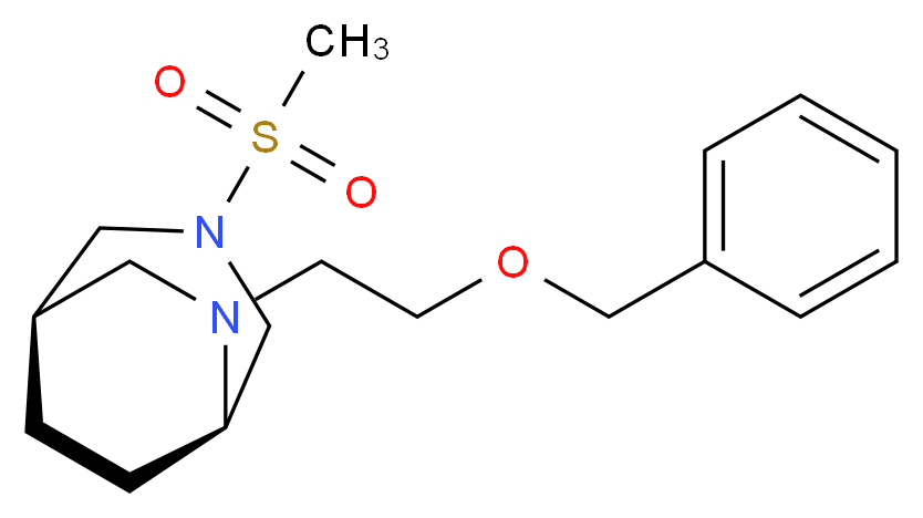 (1R*,5R*)-6-[2-(benzyloxy)ethyl]-3-(methylsulfonyl)-3,6-diazabicyclo[3.2.2]nonane_分子结构_CAS_)