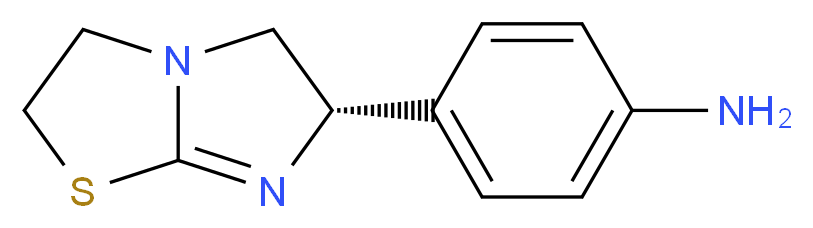 4-[(6S)-2H,3H,5H,6H-imidazo[2,1-b][1,3]thiazol-6-yl]aniline_分子结构_CAS_76497-82-0