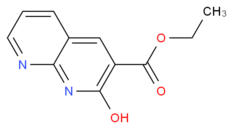 2-HYDROXY-1,8NAPHTHYRIDINE-3-CARBOXYLIC ACID ETHYL ESTER_分子结构_CAS_5174-90-3)