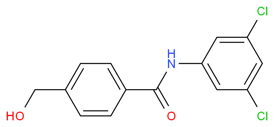 N-(3,5-dichlorophenyl)-4-(hydroxymethyl)benzamide_分子结构_CAS_316150-88-6