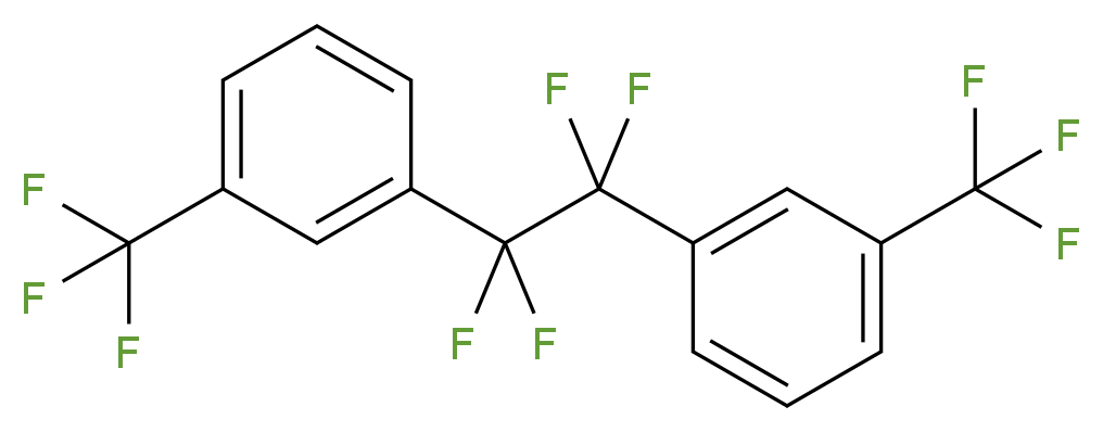 1,2-Bis[3-(trifluoromethyl)phenyl]-1,1,2,2-tetrafluoroethane 97%_分子结构_CAS_287172-67-2)