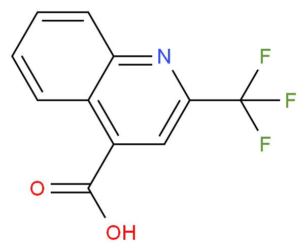 2-(Trifluoromethyl)quinoline-4-carboxylic acid 97%_分子结构_CAS_18706-39-3)