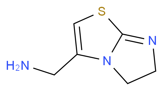 5H,6H-imidazo[2,1-b][1,3]thiazol-3-ylmethanamine_分子结构_CAS_912771-25-6