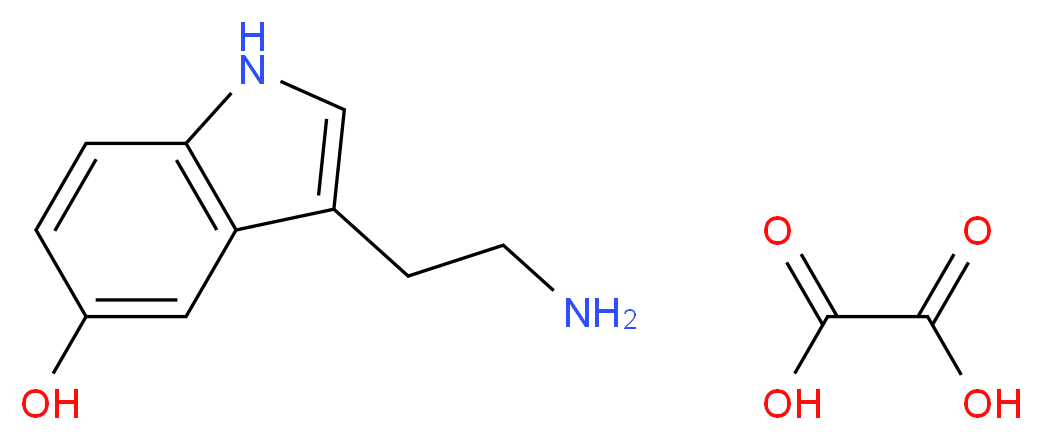 3-(2-氨乙酸)吲哚 草酸氢盐_分子结构_CAS_3036-16-6)