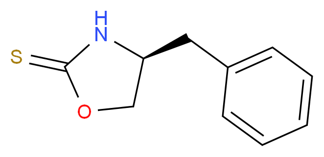 (4S)-4-benzyl-1,3-oxazolidine-2-thione_分子结构_CAS_145588-94-9