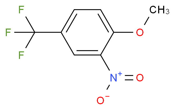 1-methoxy-2-nitro-4-(trifluoromethyl)benzene_分子结构_CAS_394-25-2