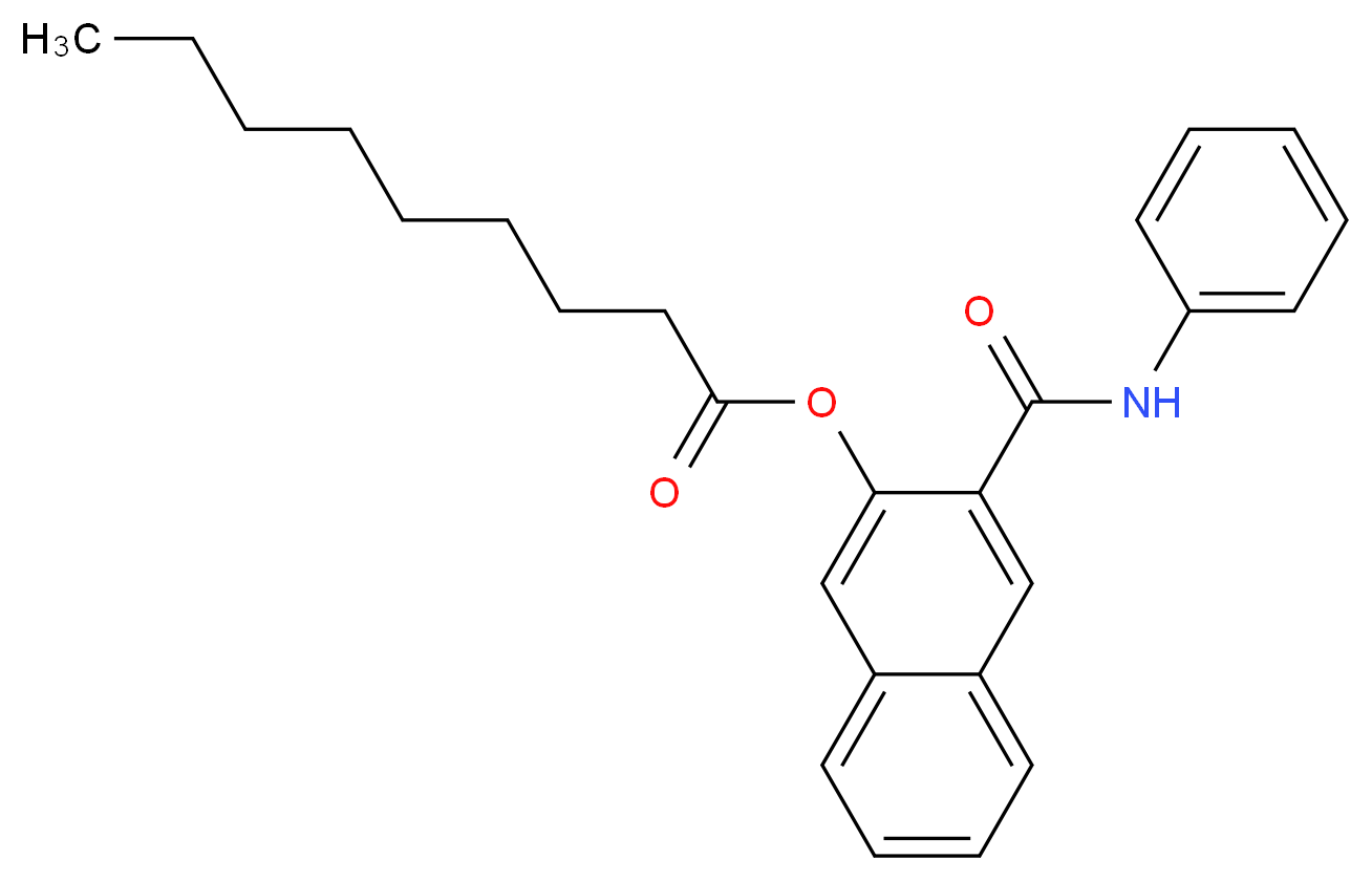 Naphthol AS nonanoate_分子结构_CAS_10523-82-7)