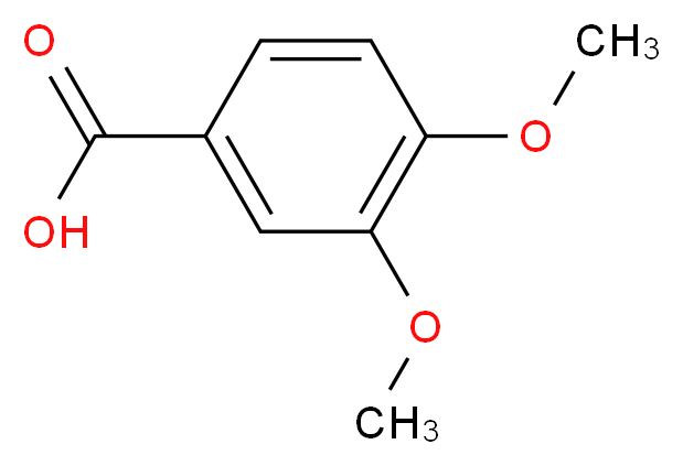 3,4-DIMETHOXYBENZOIC ACID_分子结构_CAS_93-07-2)