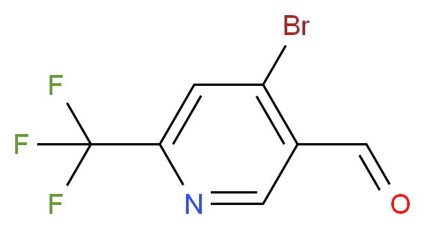 4-bromo-6-(trifluoromethyl)pyridine-3-carbaldehyde_分子结构_CAS_1060810-63-0