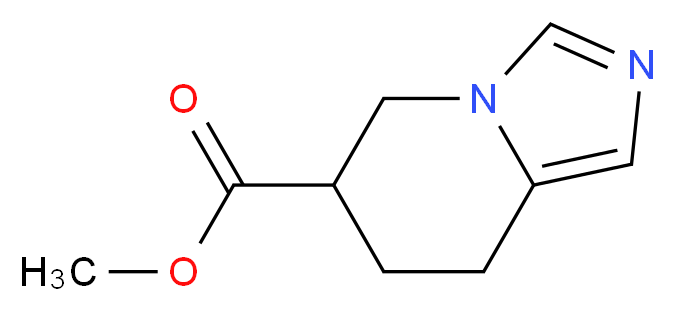 Methyl 5,6,7,8-tetrahydroimidazo[1,5-a]pyridine-6-carboxylate_分子结构_CAS_139183-91-8)