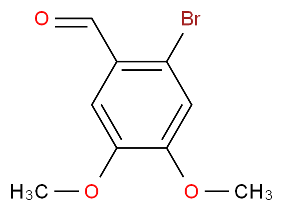 2-bromo-4,5-dimethoxybenzaldehyde_分子结构_CAS_5392-10-9