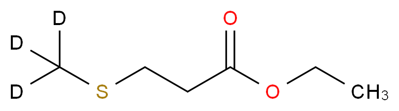 Ethyl 3-(Methyl-d3-mercapto)propionate_分子结构_CAS_1020719-41-8)