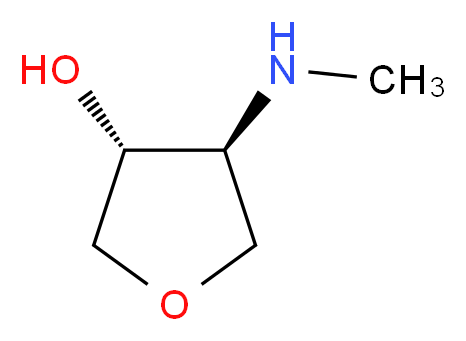 (3R,4S)-4-(methylamino)oxolan-3-ol_分子结构_CAS_5163-02-0