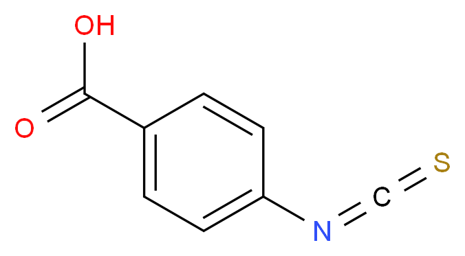 4-isothiocyanatobenzoic acid_分子结构_CAS_2131-62-6