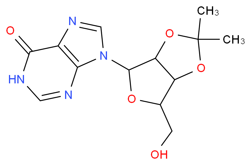 2',3'-O-ISOPROPYLIDENE INOSINE_分子结构_CAS_2140-11-6)