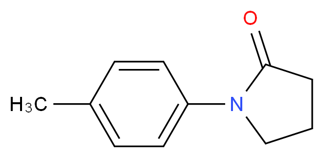 1-(4-Methylphenyl)pyrrolidin-2-one_分子结构_CAS_3063-79-4)