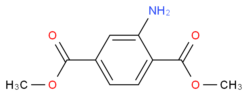 1,4-dimethyl 2-aminobenzene-1,4-dicarboxylate_分子结构_CAS_5372-81-6