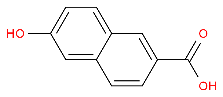 6-hydroxynaphthalene-2-carboxylic acid_分子结构_CAS_16712-64-4