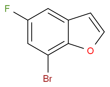 7-bromo-5-fluoro-1-benzofuran_分子结构_CAS_253429-19-5)