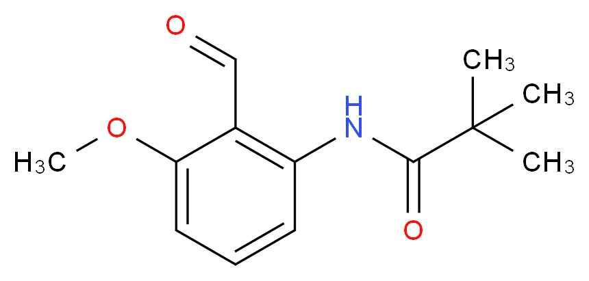 N-(2-Formyl-3-methoxyphenyl)-2,2-dimethylpropanamide_分子结构_CAS_82673-65-2)
