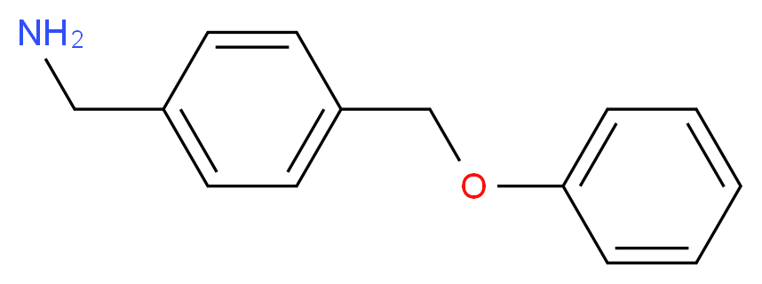 [4-(phenoxymethyl)phenyl]methanamine_分子结构_CAS_872283-78-8