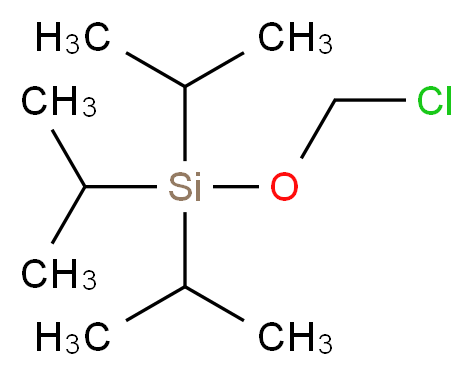 (chloromethoxy)tris(propan-2-yl)silane_分子结构_CAS_217300-17-9