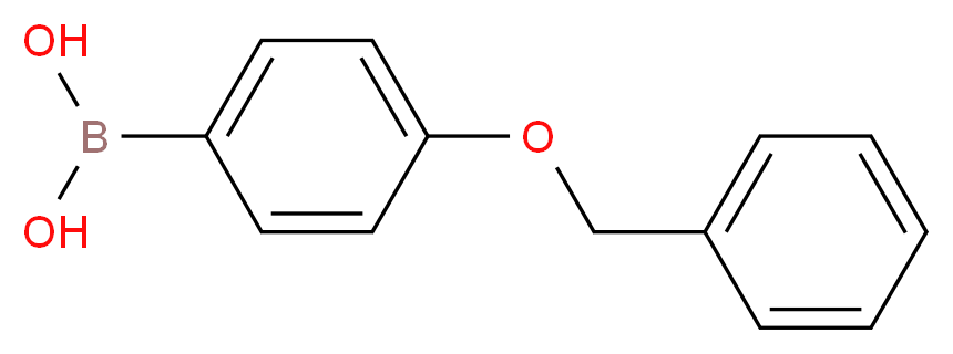 4-苄氧基苯硼酸_分子结构_CAS_146631-00-7)