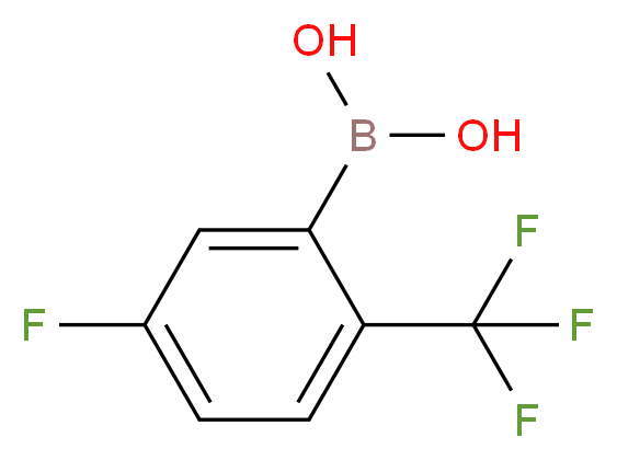 [5-fluoro-2-(trifluoromethyl)phenyl]boronic acid_分子结构_CAS_928053-97-8