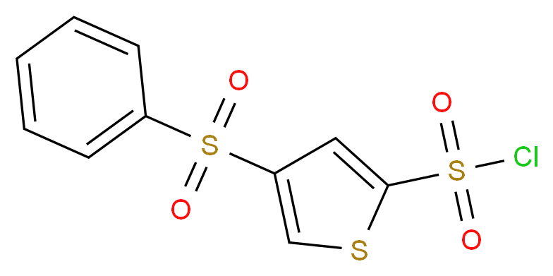 4-(Phenylsulphonyl)thiophene-2-sulphonyl chloride_分子结构_CAS_160233-28-3)