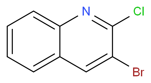 3-Bromo-2-chloroquinoline_分子结构_CAS_101870-60-4)