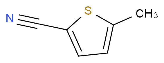 5-methylthiophene-2-carbonitrile_分子结构_CAS_72835-25-7