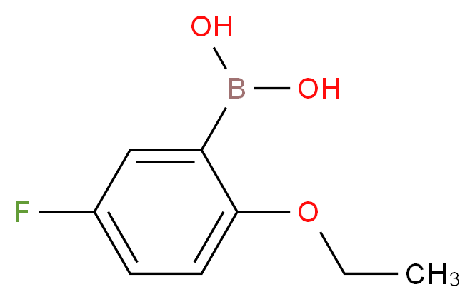 2-Ethoxy-5-fluorophenylboronic acid_分子结构_CAS_279263-10-4)