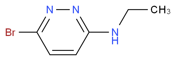 6-bromo-N-ethyl-3-pyridazinamine_分子结构_CAS_111454-69-4)