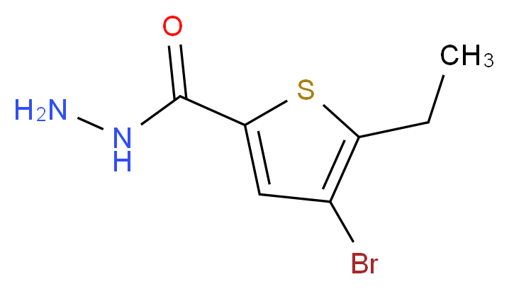 4-bromo-5-ethylthiophene-2-carbohydrazide_分子结构_CAS_832737-57-2)