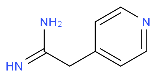 2-(pyridin-4-yl)ethanimidamide_分子结构_CAS_885953-93-5