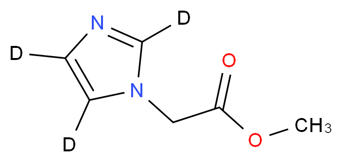 methyl 2-[(<sup>2</sup>H<sub>3</sub>)-1H-imidazol-1-yl]acetate_分子结构_CAS_1185134-32-0