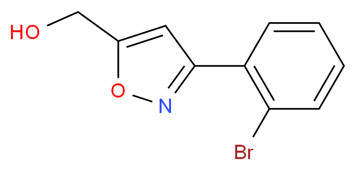 [3-(2-BROMO-PHENYL)-ISOXAZOL-5-YL]-METHANOL_分子结构_CAS_885273-13-2)