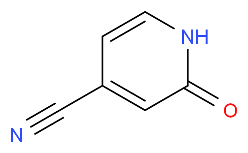 2-Oxo-1,2-dihydropyridine-4-carbonitrile_分子结构_CAS_94805-51-3)